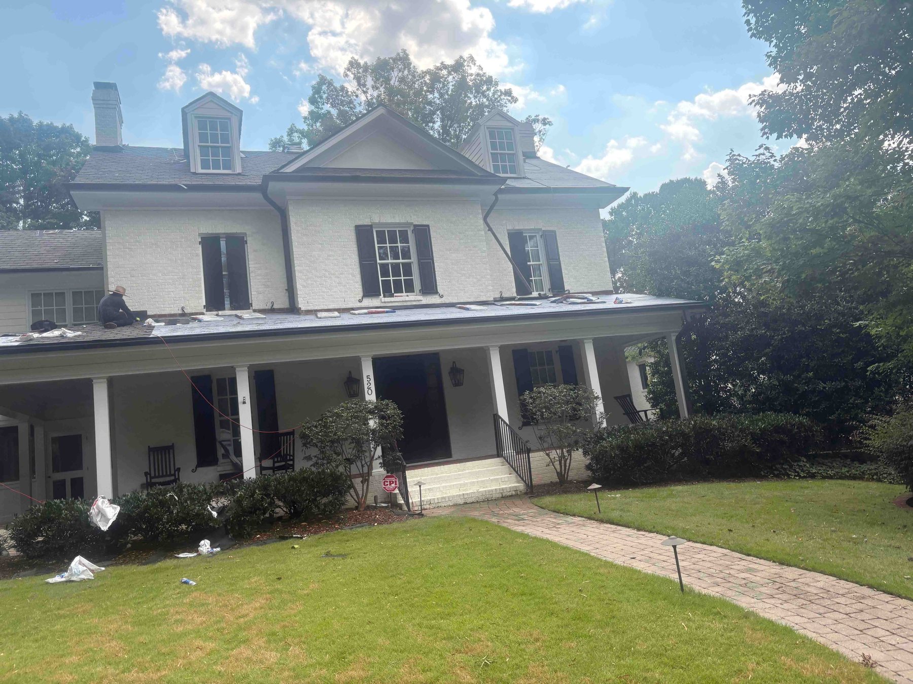 Replacement In Progress in Triangle, NC by Emerald Roofing, Stripped, dried in and shingled the same day