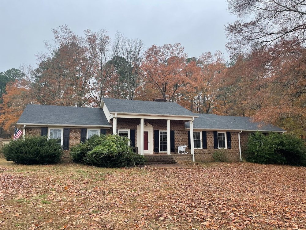 Roof Replacement in Triangle, NC by Emerald Roofing, Brick ranch, one day install