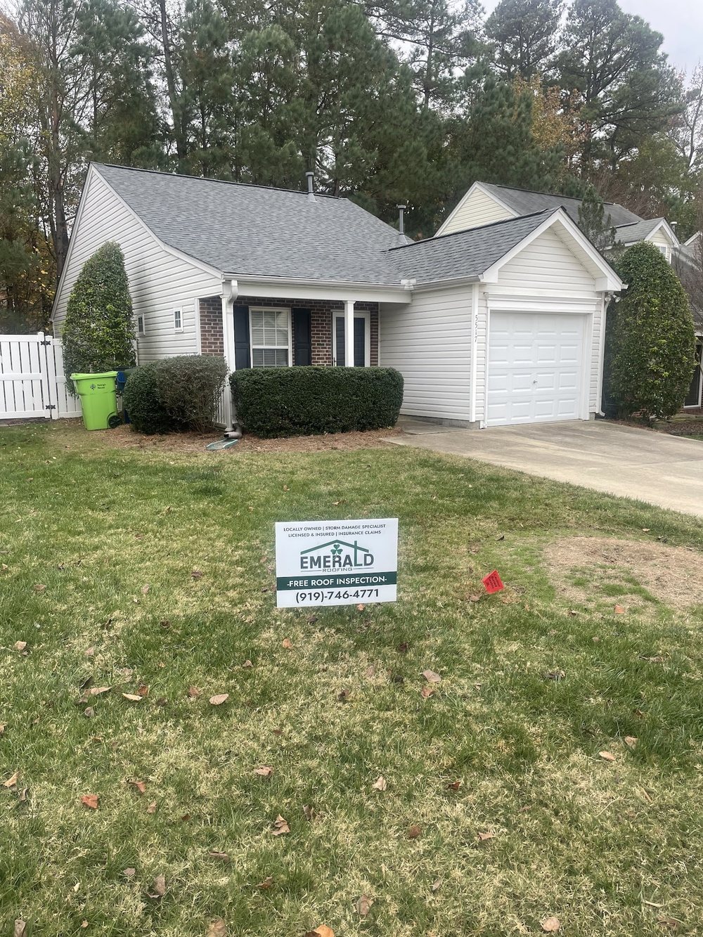 Roof Replacement in Triangle, NC by Emerald Roofing, Single storey, architectural shingle