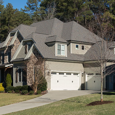 New brown shingle roof replacement in North Carolina