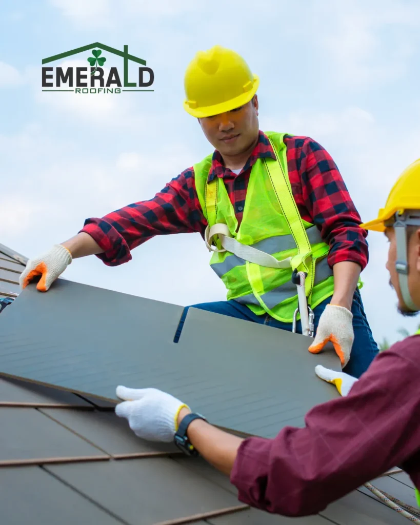 Roof repair by Emerald Roofing