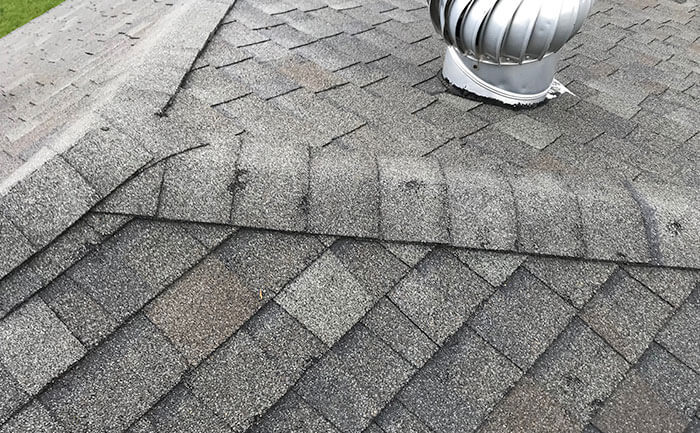 shingle damage from hail storm